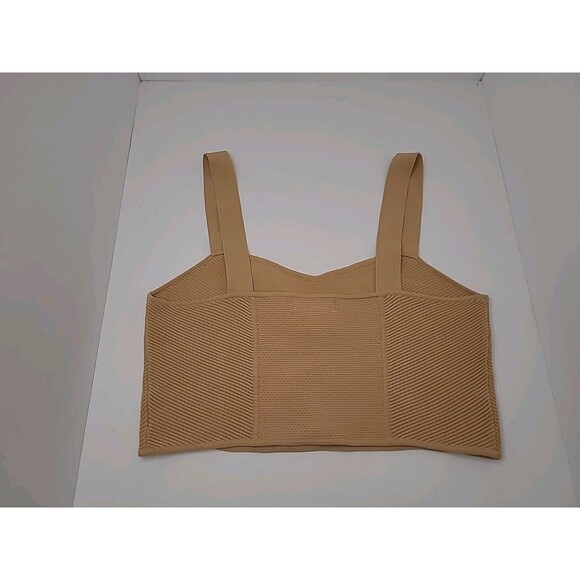 House of Harlow 1960 Crop Tank Top Stretch Size Medium Gold Tan Stretch - Picture 10 of 10